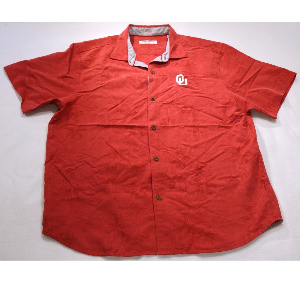 Tommy Bahama Oklahoma University Coconut Point XL Red Quick Dry